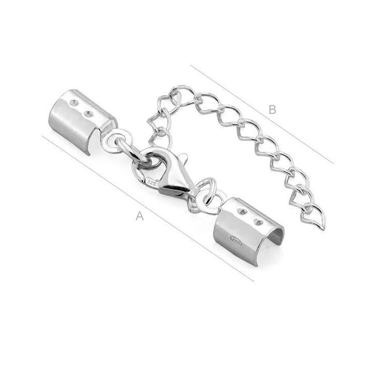 G0085-Terminatie bratara/colier cu lantisor 1 buc - bijuterii personalizate din argint | simoshop