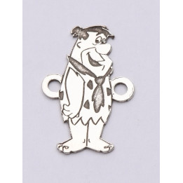 E0639-G-Link argint 925 Fred Flinstone  15.5x12mm 0,5  - 1 buc - bijuterii personalizate din argint | simoshop