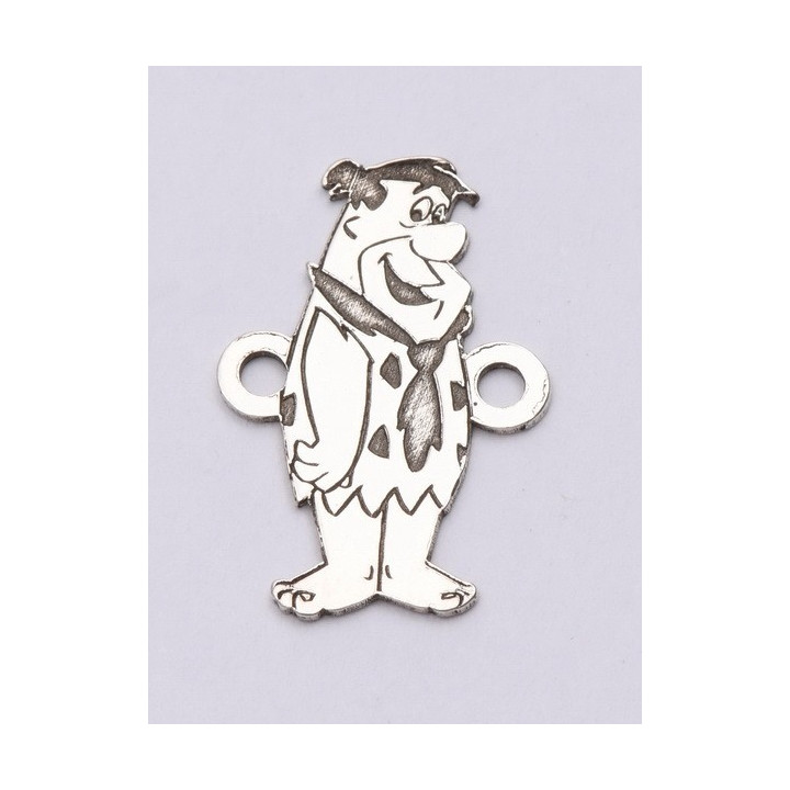 E0639-G-Link argint 925 Fred Flinstone  15.5x12mm 0,5  - 1 buc - bijuterii personalizate din argint | simoshop
