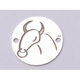 E0678-G-Link argint 925 gravat cu zodia Taur 12mm 0.33mm