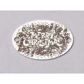 Element brățară oval Merry Christmas argint 925
