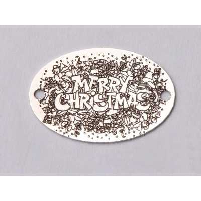 Element brățară oval Merry Christmas argint 925
