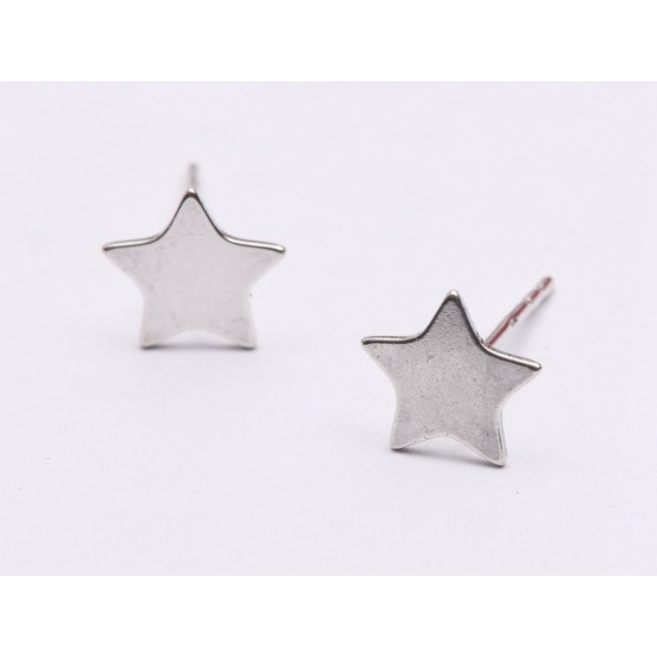 F0045-Tija cercel steluta argint 925 10mm 0.6mm -1 buc