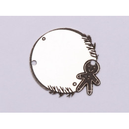 E0762-G-Link argint 925 pentru gravura Gingerbread Boy 16.5mm 0.4mm