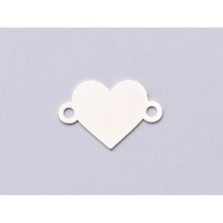 Pandant argint personalizabil pentru bratara inima 14.5x10mm 0.4 E0840-N
