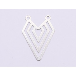 E0855-N-Pandant argint 925 Figura Geometrica 22x16 mm, 0.33 mm