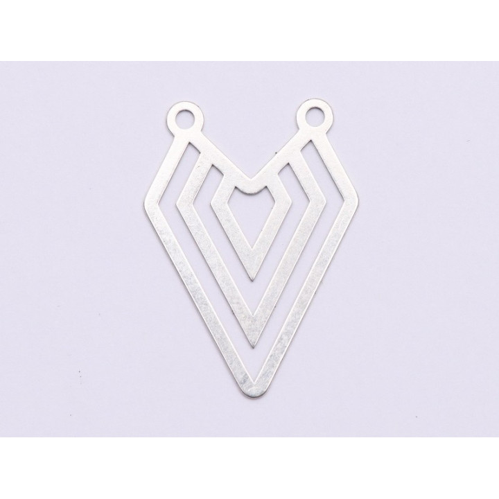 E0855-N-Pandant argint 925 Figura Geometrica 22x16 mm, 0.33 mm