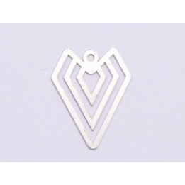 E0856-N-Pandant argint 925 Figura Geometrica 16x12 mm, 0.33mm