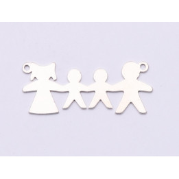 E0856-N-Pandant argint 925 Familie 27x16mm, 0.50mm