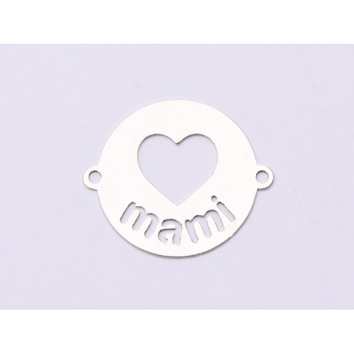 E0883-N-Link Argint 925 Mami&Inimioara 19x16.5 mm, 0.3mm