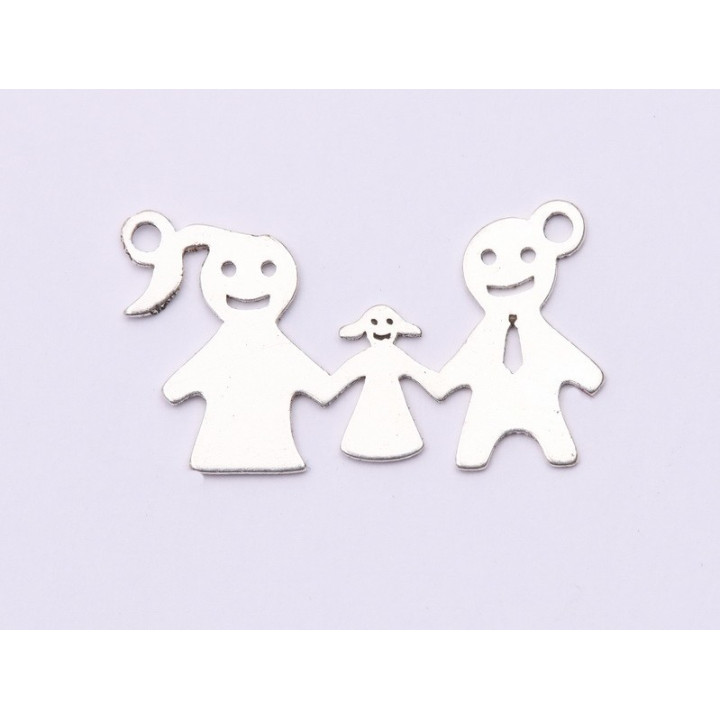 E0894-N-Pandant argint 925 Familie model 1 -22.5x13mm, 0.50mm