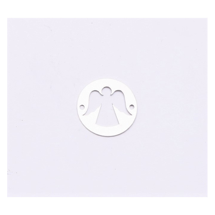 E0903-N-Link din argint cu ingeras decupat 16.5mm 0.33mm