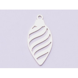 E0899-N-Charm din argint 925 Glob filigrant - 1 buc