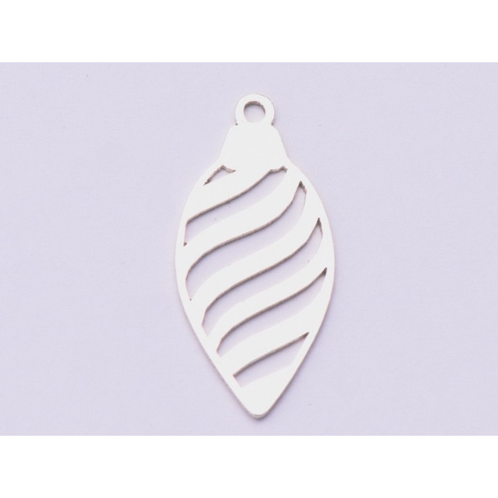 E0899-N-Charm din argint 925 Glob filigrant - 1 buc