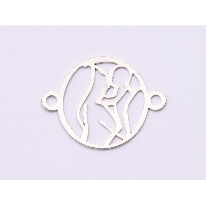 E0934-N-Link Argint 925 Mama&Copil Filigranat 16.5x21.5mm 0.50