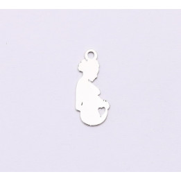 E0942-N-Charm viitoare mamica 17x7.5mm 0.5mm