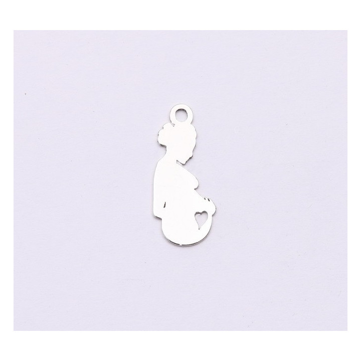 E0942-N-Charm viitoare mamica 17x7.5mm 0.5mm