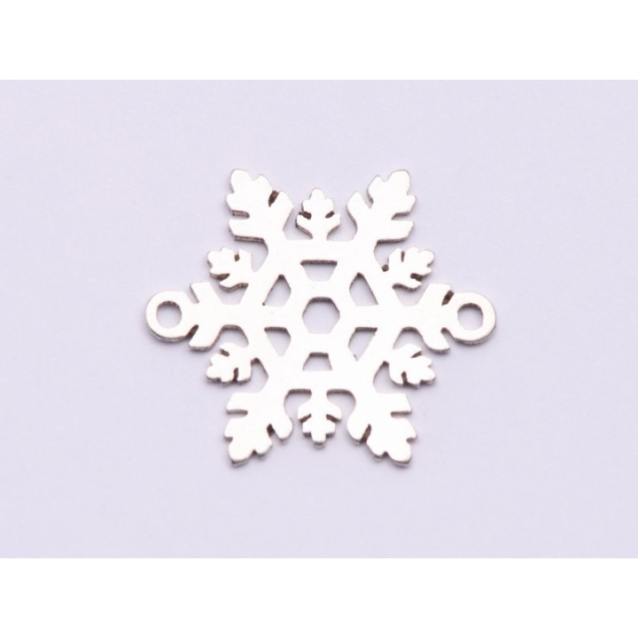 E0945-N-Link Argint 925 Snowflake 16x14mm 0.50mm