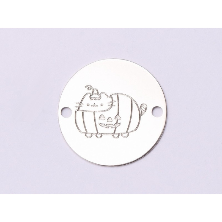 E0963-GS-Link Argint Pumpkin Cat  -  1 buc