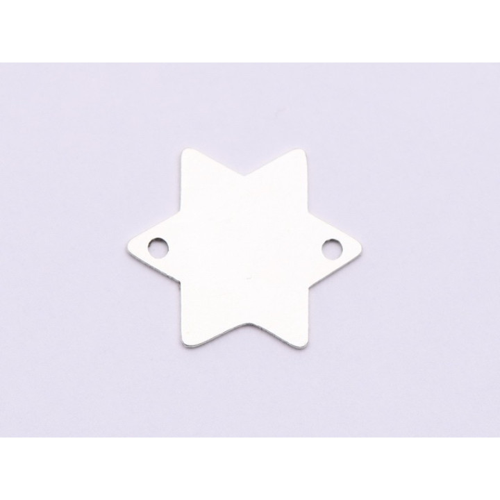 E0968-N-Link argint 925 Stea 12*14 0.4mm-1buc