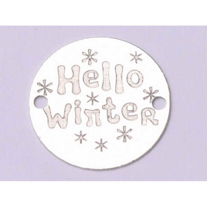 E0971-GS-Link Argint Hello Winter  -  1 buc