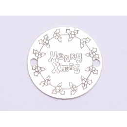 E0979-GS-Link Argint 925 Merry X-mas diametru 16.5mm, 0.33m