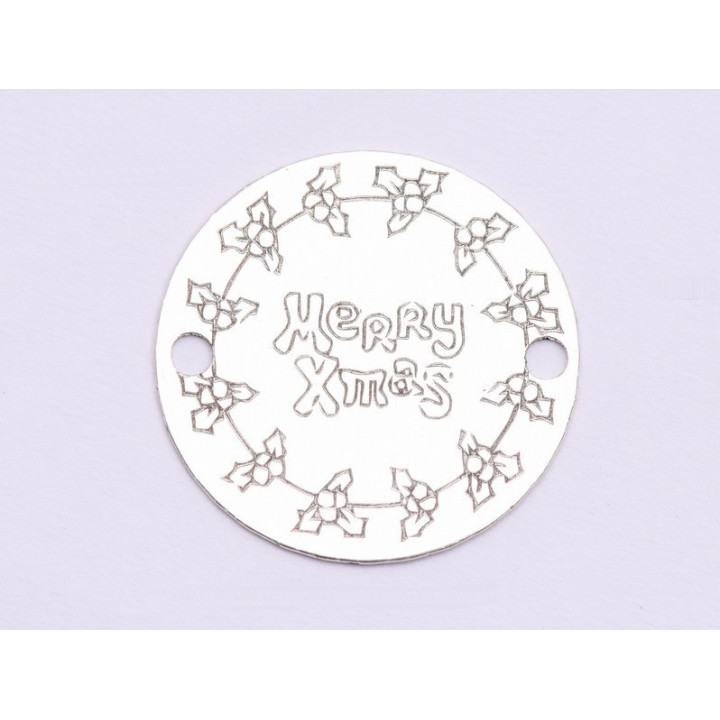 E0979-GS-Link Argint 925 Merry X-mas diametru 16.5mm, 0.33m