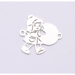 E0984-N-Link baietel  19.5x18mm 0.5 mm-1 buc