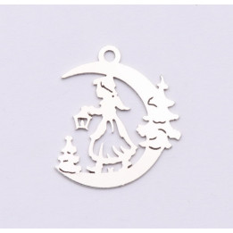 E0987-N-Charm fetita 18.5x16mm 0.5 mm-1 buc