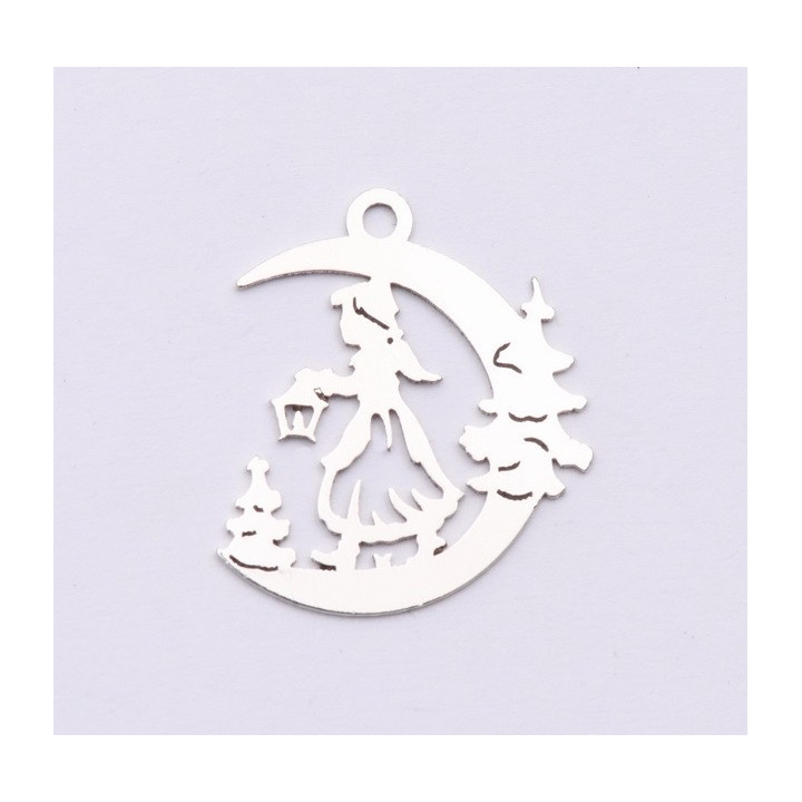 E0987-N-Charm fetita 18.5x16mm 0.5 mm-1 buc