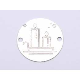 E1012-GS-Link Argint 925 Lumanari 16.5mm 0.33- 1 buc