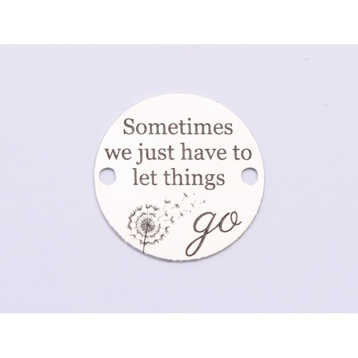 E1015-GS-Link Argint Let Things Go 16.5mm 0.33mm