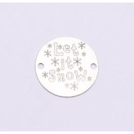 E1025-GS-Link Argint Let it Snow 16.5mm 0.33mm