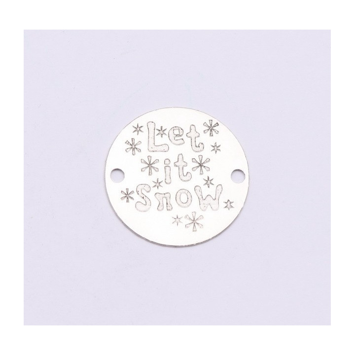 E1025-GS-Link Argint Let it Snow 16.5mm 0.33mm