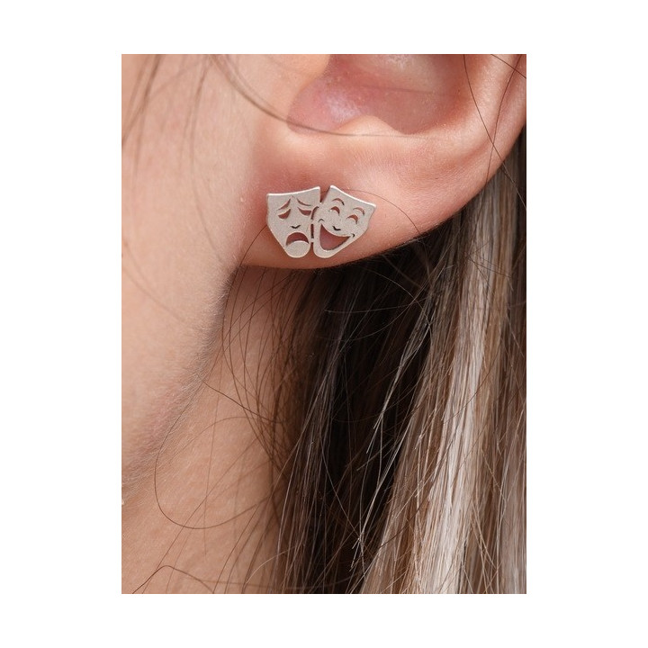 F0060-N-Tija cercel argint 925 masti teatrale 12*8.5mm