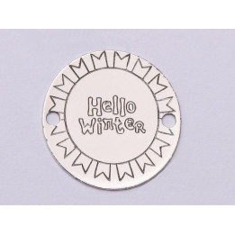 E1027-GS-Link Argint Hello Winter 16.5mm 0.33mm