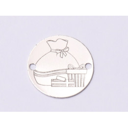 E1034-GS-Link Argint Coronita decorativa 1 buc