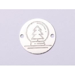 E1037-GS-Link Argint 925 Decoratiune Craciun 16.5mm