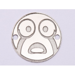 0018-GS-Link Argint 925 Emoji care plange 16.5mm 0.33 mm 1 buc