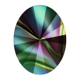 P2900-Swarovski Elements 4122 Rainbow Dark Foiled 14x10,5mm