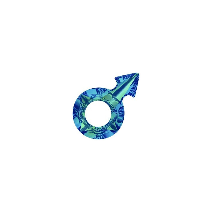 P2898-Swarovski Elements 4878 Bermuda Blue Foiled 18x11.5mm-1 buc