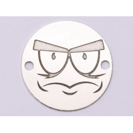 E1056-GS-Link Argint 925 Emoji Morocanos 16.5mm 0.33 mm 1 buc