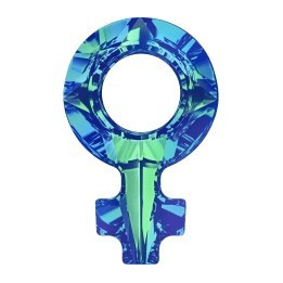 P2815-Swarovski Elements 4876 Bermuda Blue Foiled 18x11.5mm-1 buc