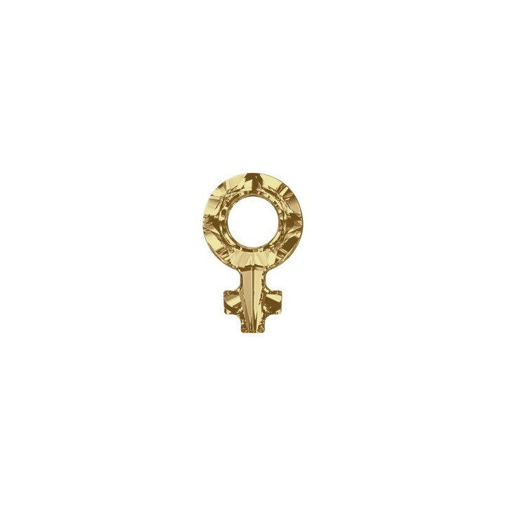 P2818-Swarovski Elements 4876 Golden Shadow Foiled 18x11.5mm-1 buc
