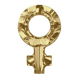 P2822-Swarovski Elements 4876 Golden Shadow Foiled 30x19mm-1 buc
