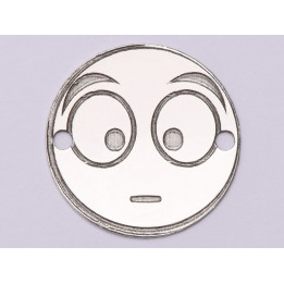 0061-GS-Link Argint 925 Emoji ramas fara cuvinte 16.5mm 0.33 mm 1 buc
