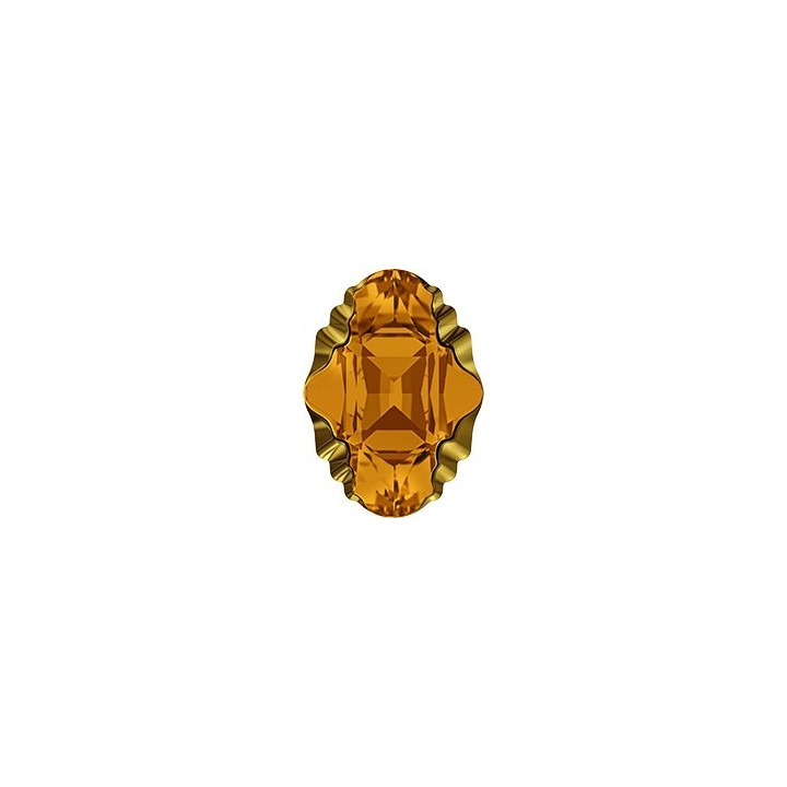 P2806-SWAROVSKI ELEMENTS 4926 Topaz Dorado Z Foiled 19x14mm