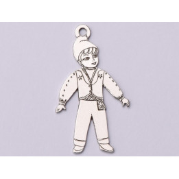 E1085-G-Link Argint 925 Costum popular barbatesc -  1 buc