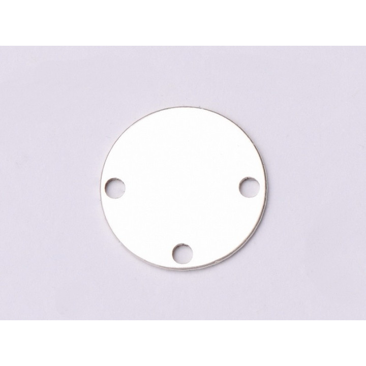 E1101-N-Banut argint 925 cu 3 gauri 10mm 0.5mm grosime- 1buc