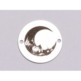 E1112 - GS-Link Argint 925 Peisaj  model 3 16.5mm, 0.33mm grosime- 1 buc